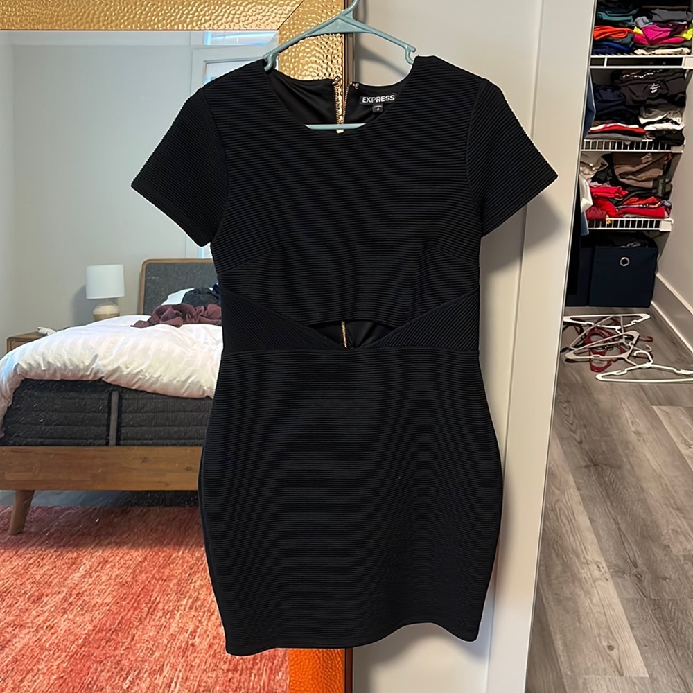 express mini black dress